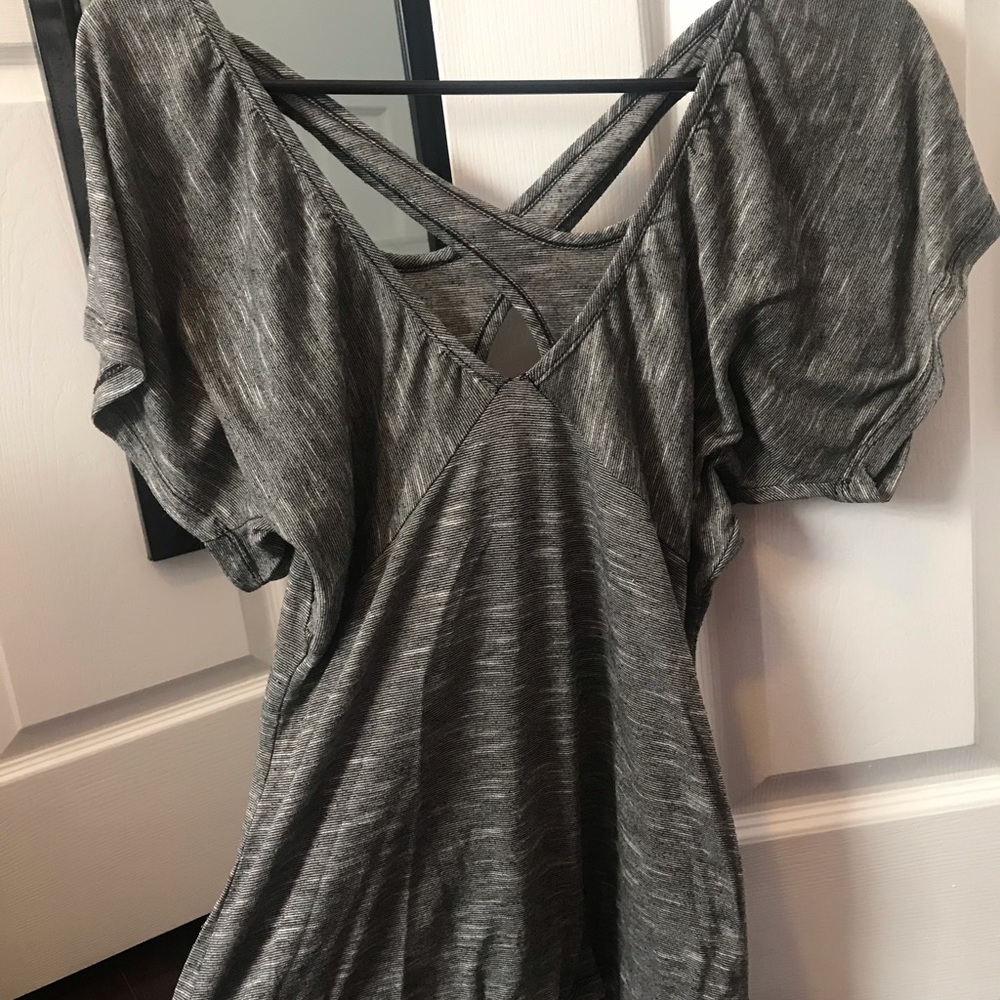 Deep V-neck Blouse